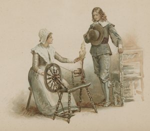 Miles Standish（chromolitho） 作： Henry Marriott Paget